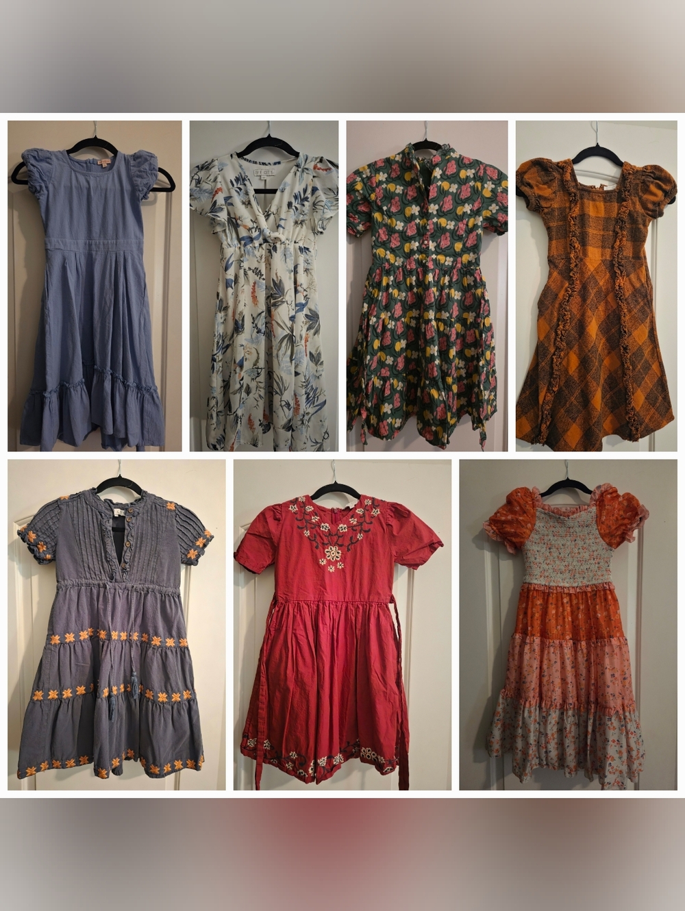 Bundle of 7 Ivy City Co. Girls Dresses